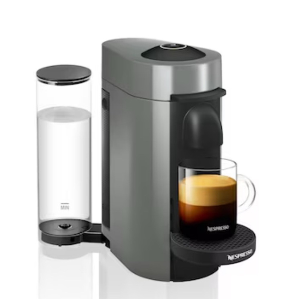 NESPRESSO Vertuo Plus 
Used once!!

Dimensions (WxDxH): 8.7 x 12.7 x 12.8 in